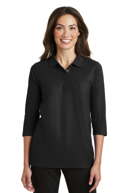 Ladies Silk Touch 3/4 Sleeve Polo