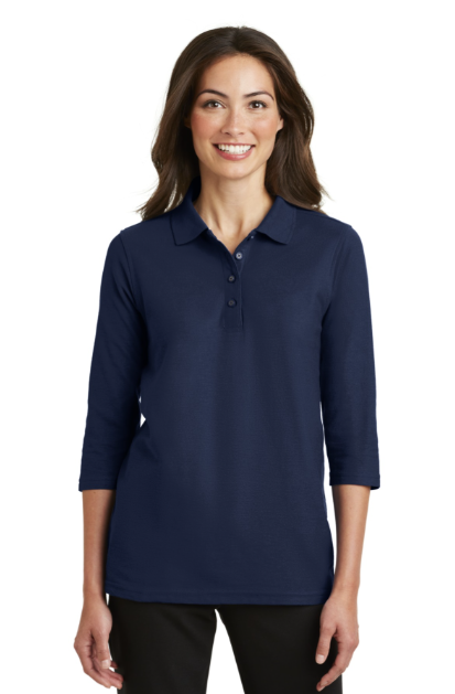 Ladies Silk Touch 3/4 Sleeve Polo